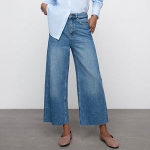Zara High Waisted Wide Leg Jeans (Plus size)